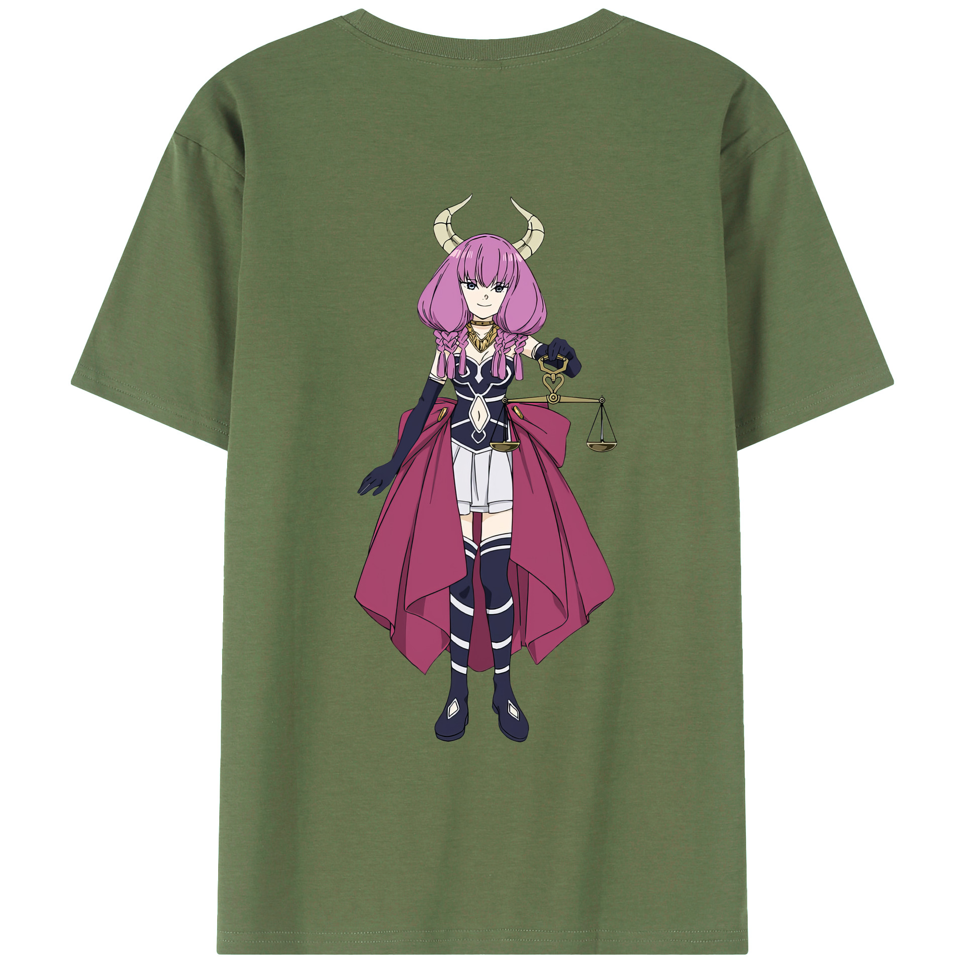 （画像用） 葬送のフリーレン Frieren 綿100％ メンズ半袖Tシャツ（バックプリント） 通気性